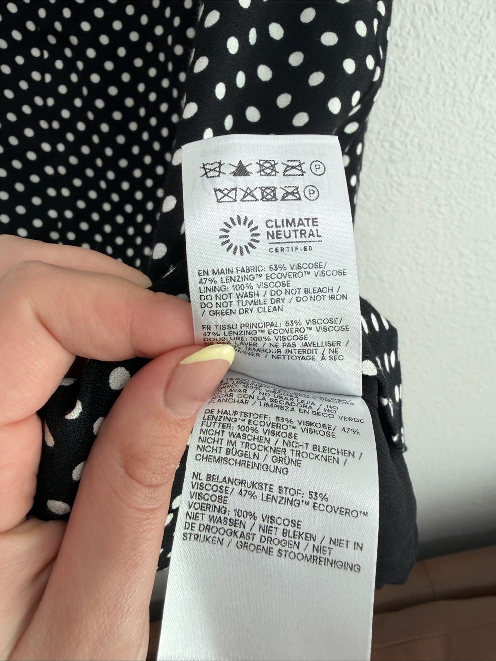 Reformation Gene Dress Polka Dot Mini Dress Size 4 - Picture 10 of 11